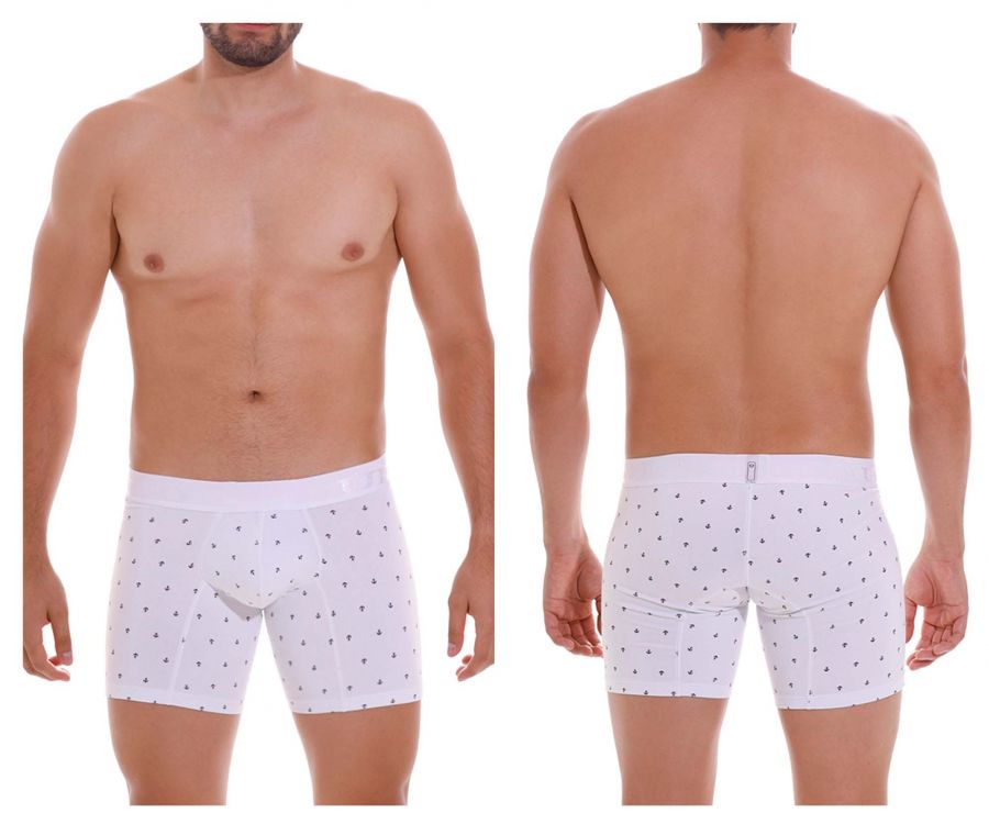 Unico 22110100201 Naviero Boxer Briefs White Plus Sizes