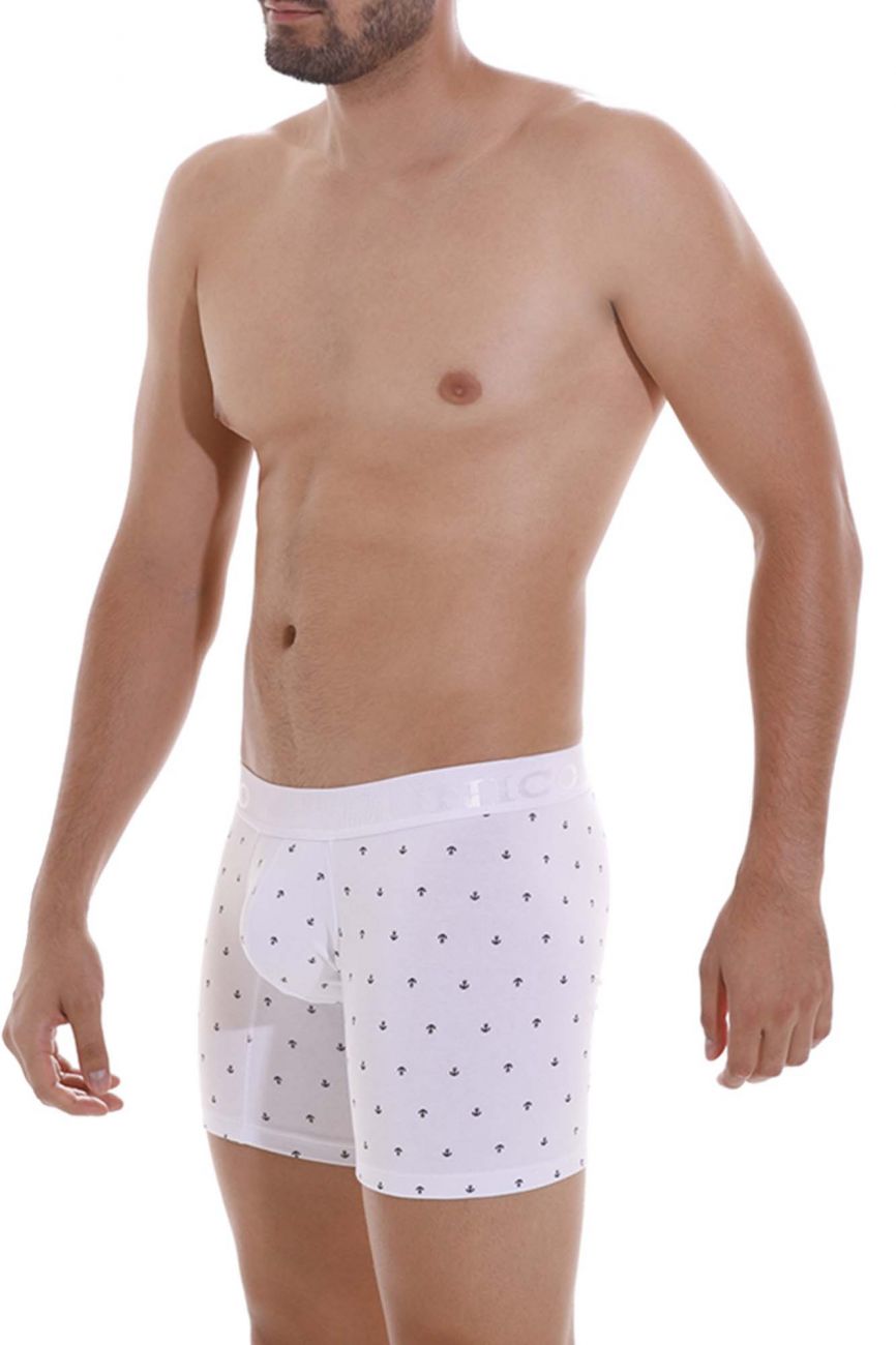Unico 22110100201 Naviero Boxer Briefs White Plus Sizes