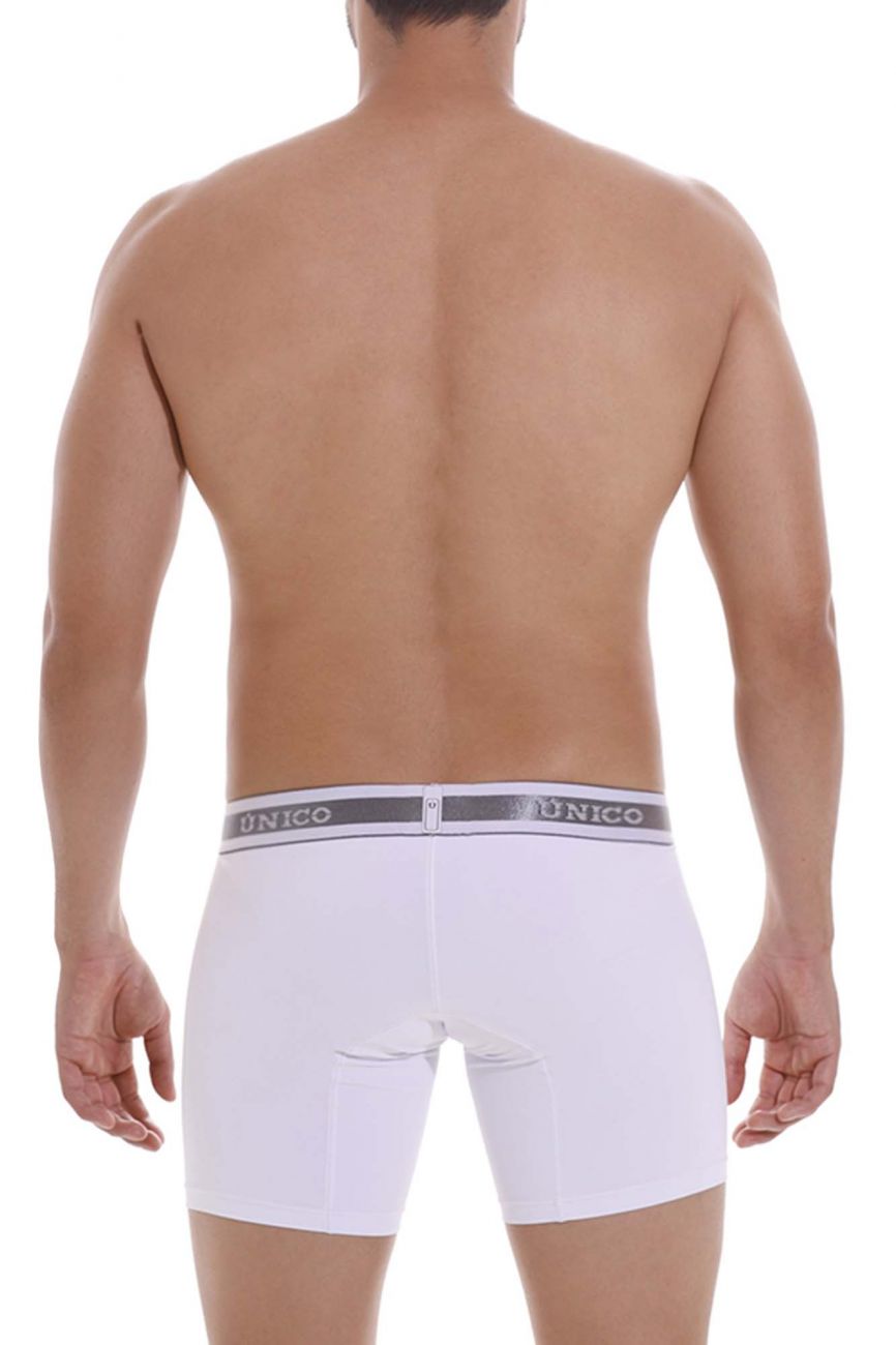 Unico 22120100212 Lustre M22 Boxer Briefs White Plus Sizes