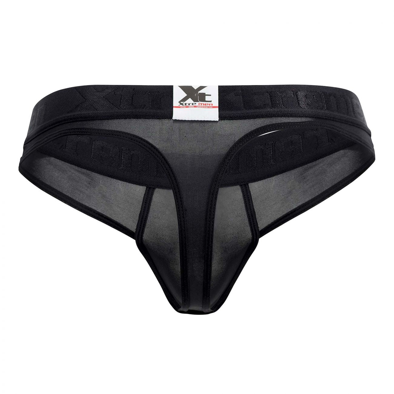 Xtremen 91031-3 3PK Piping Thongs Black White Gray
