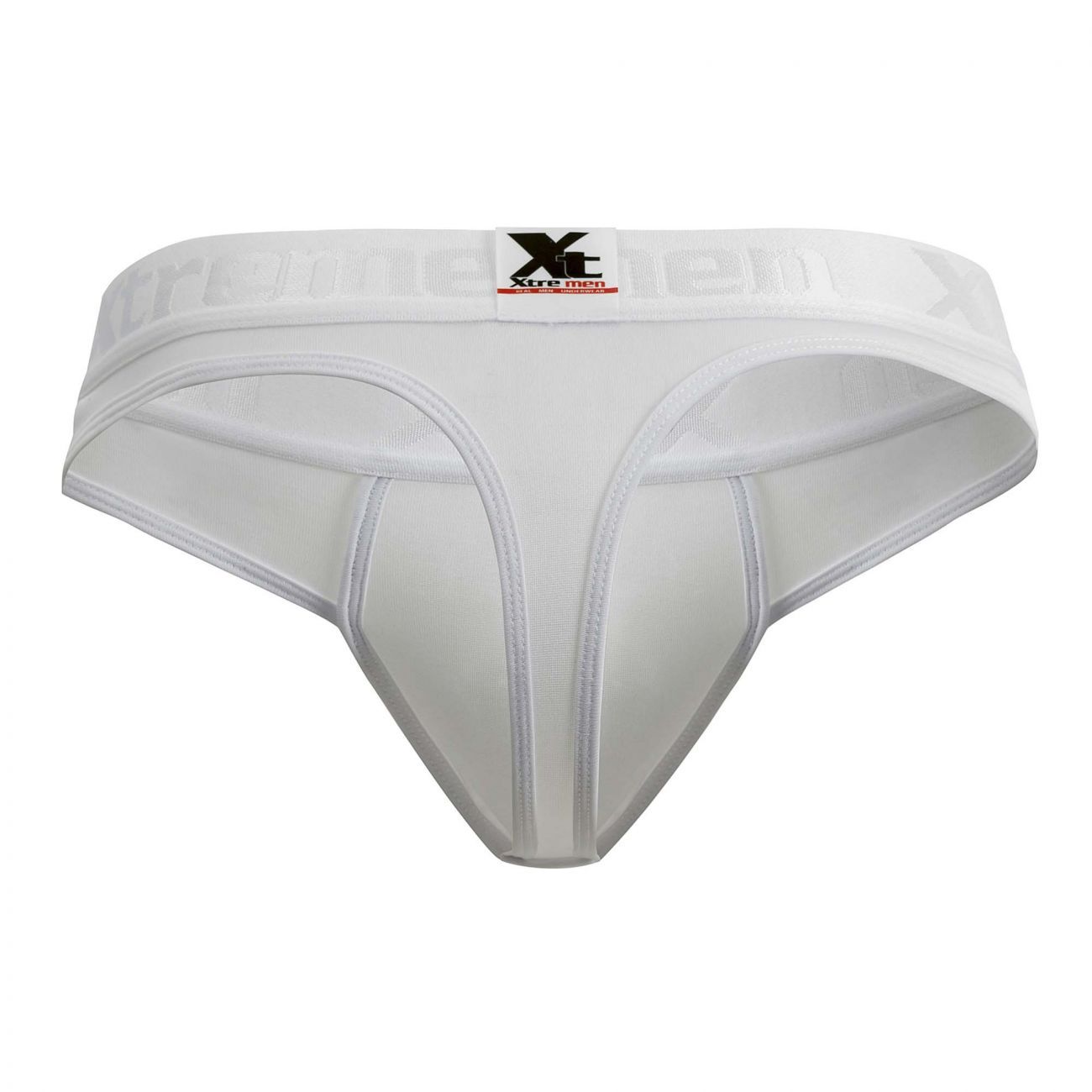 JCSTK - Xtremen 91031-3 3PK Piping Thongs White