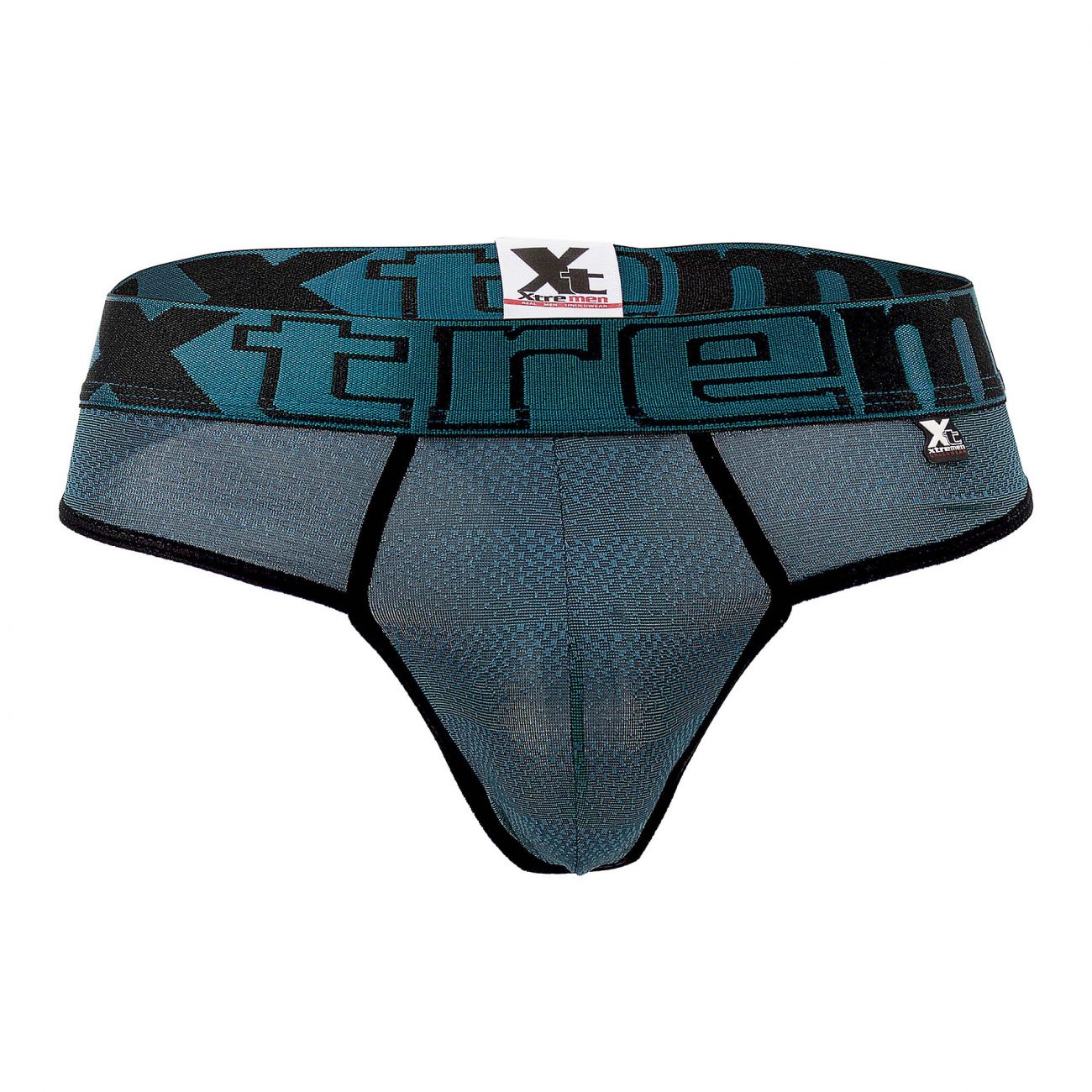 Xtremen 91064 Geometric Jacquard Thongs
