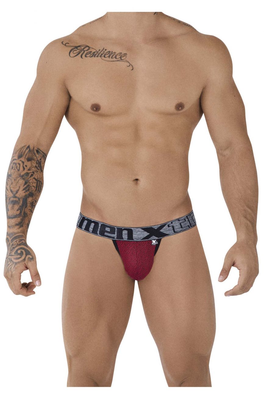 Xtremen 91081 Microfiber Jacquard Bikini Red