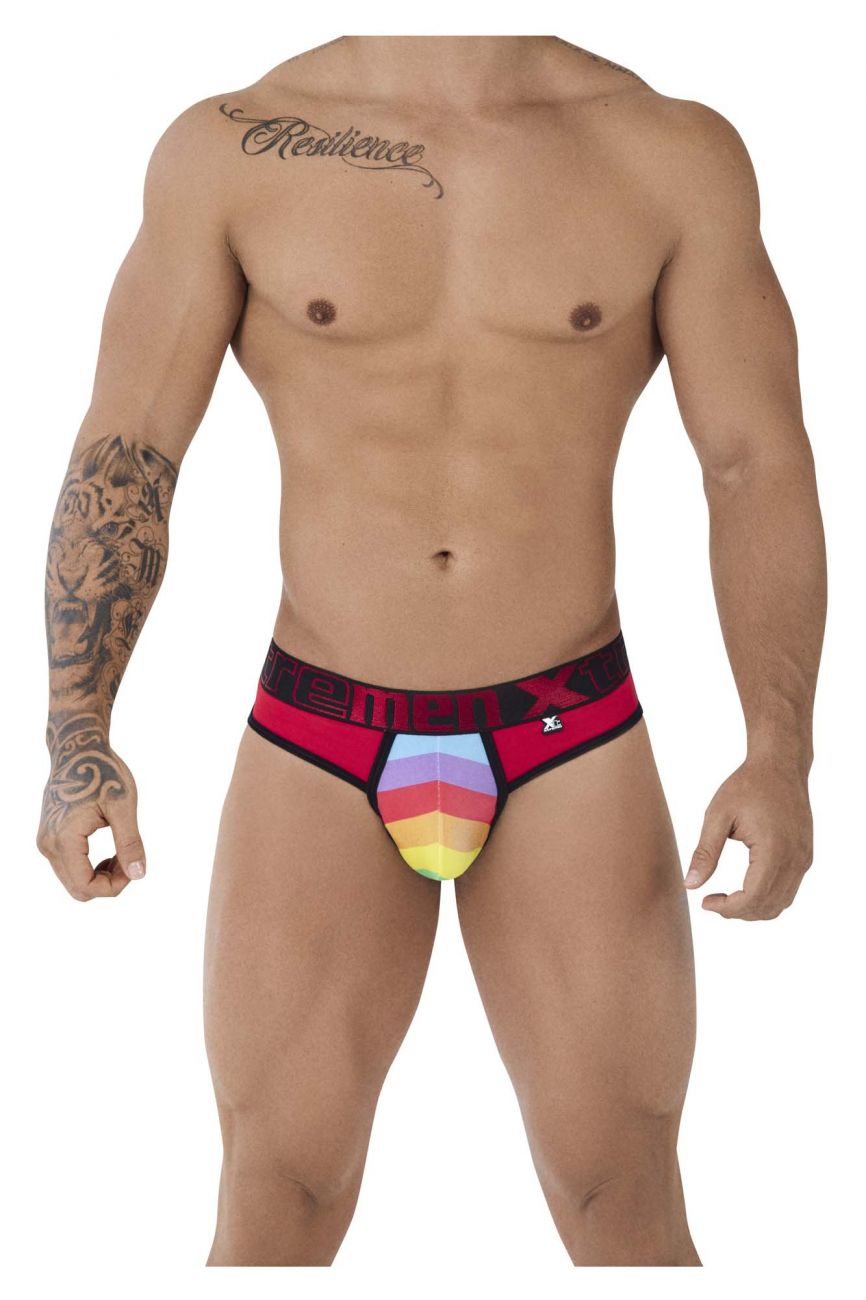 Xtremen 91086 Microfiber Pride Thongs Red