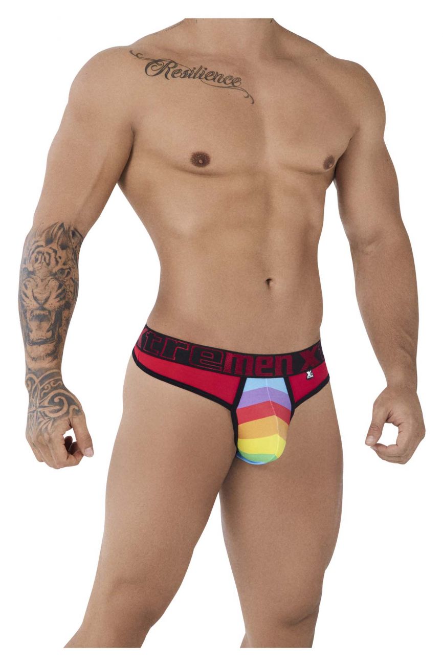 Xtremen 91086 Microfiber Pride Thongs Red
