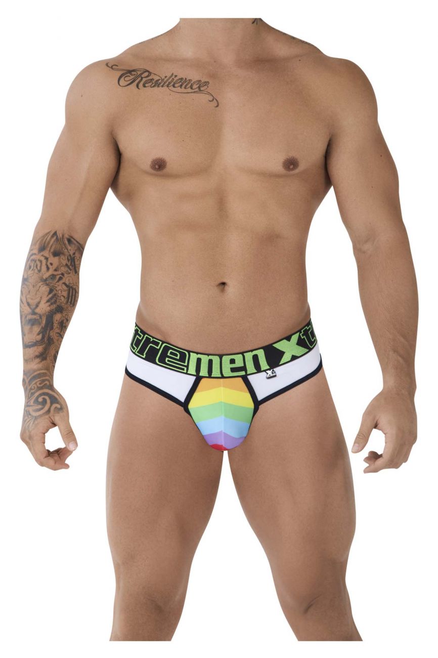 Xtremen 91086 Microfiber Pride Thongs White