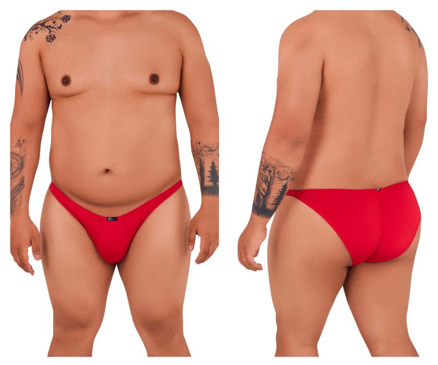 Xtremen 91093X Microfiber Bikini Red Plus Sizes