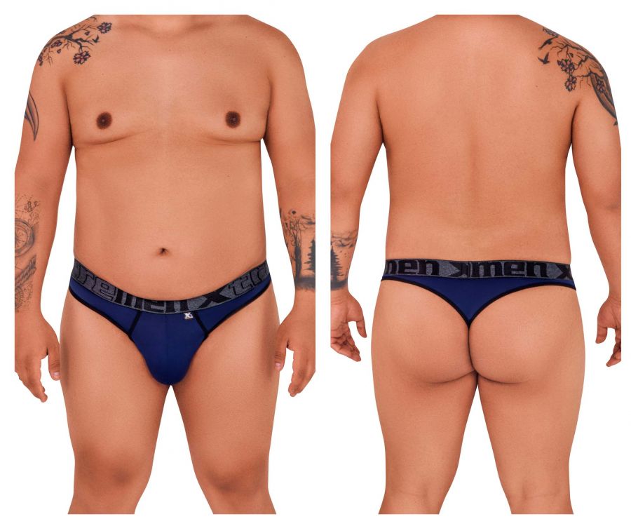 Xtremen 91101X Microfiber Thongs Dark Blue Plus Sizes