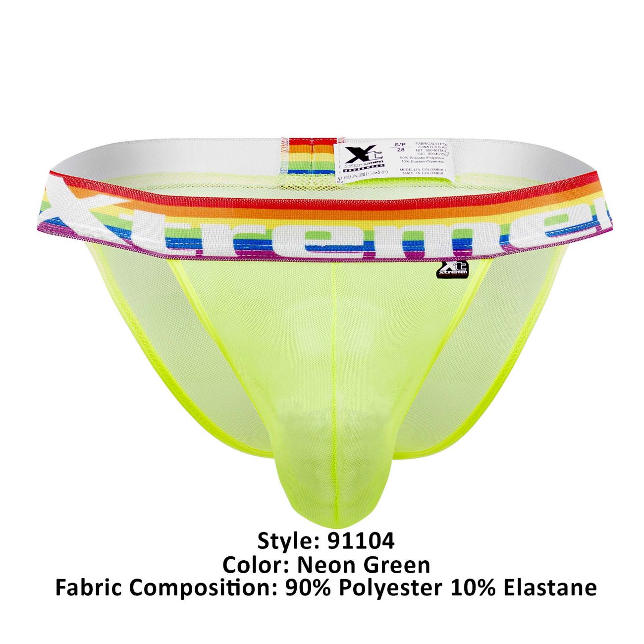 Xtremen 91104 Pride Mesh Bikini Neon Green