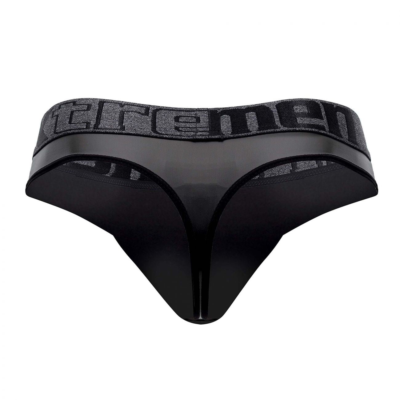 Xtremen 91113 Faux Leather Thongs Black