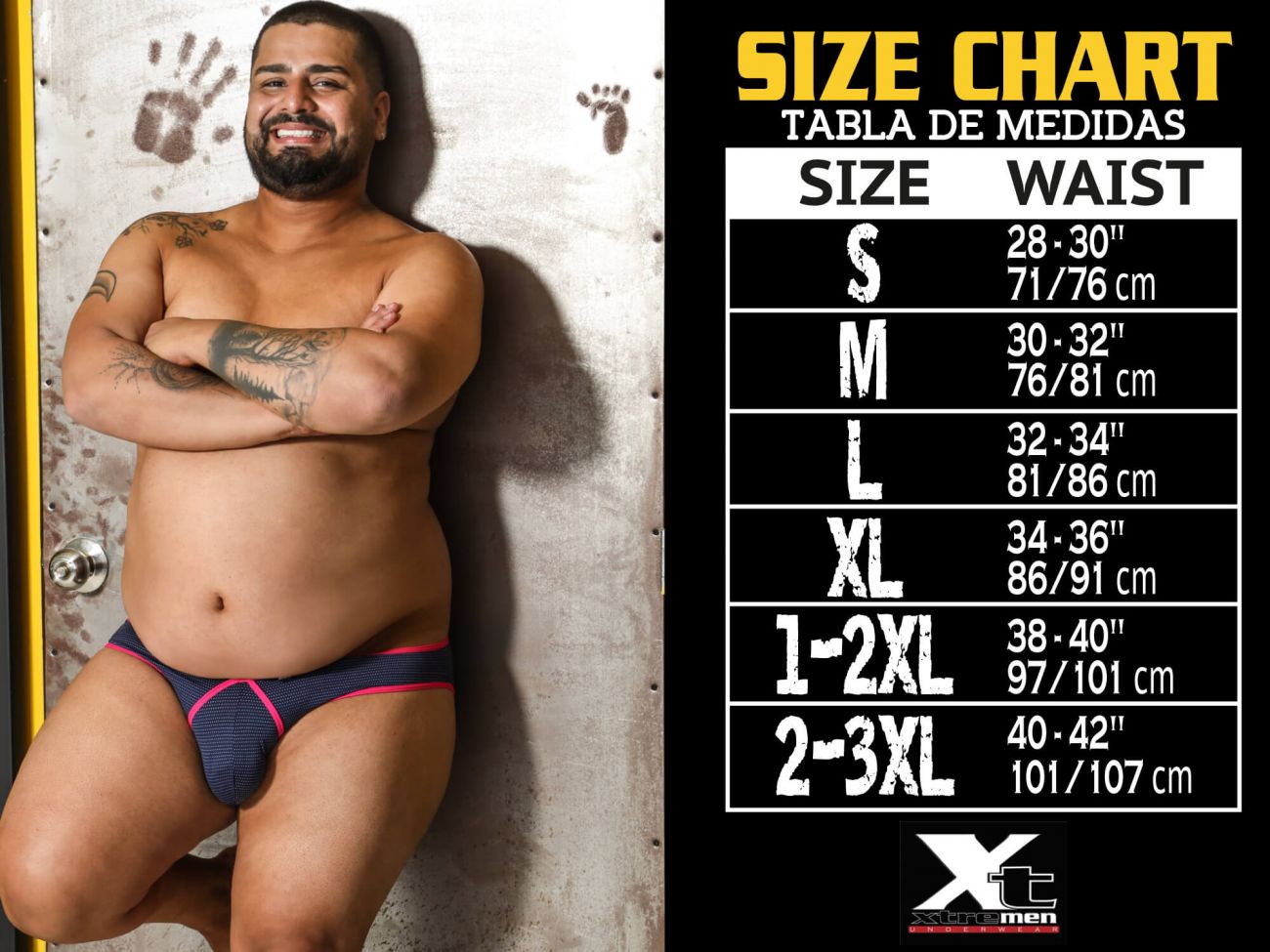 Xtremen 91082 Microfiber Pride Bikini Black