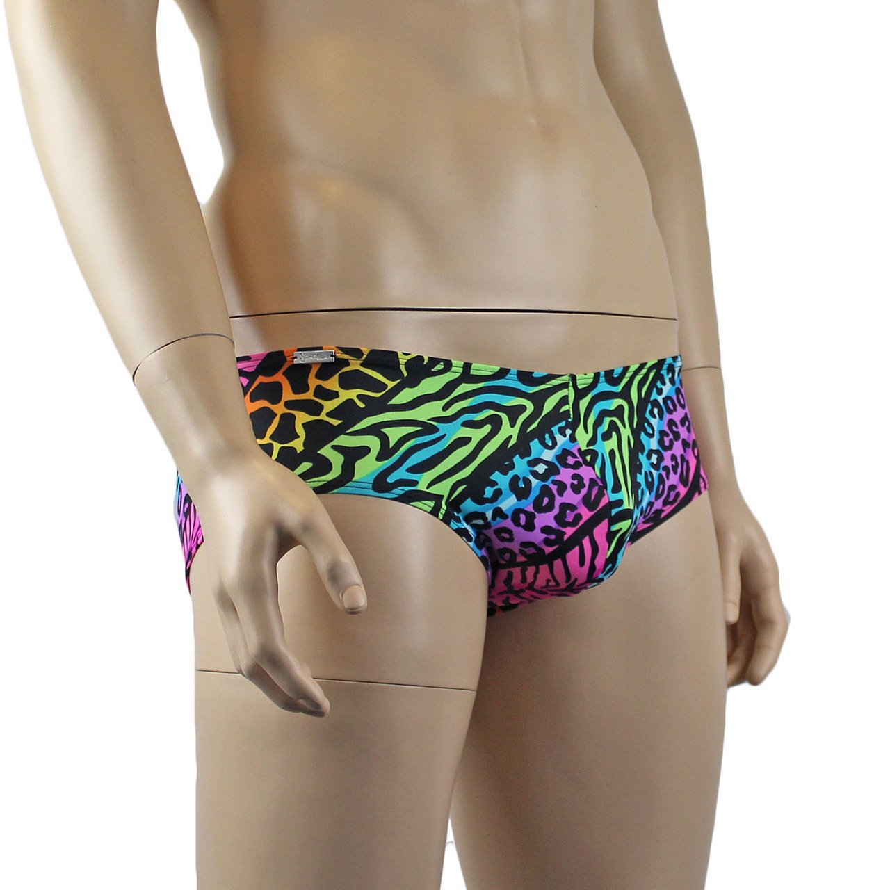 Mens Festival Animal Mini Low Rise Boxer Brief Shorts