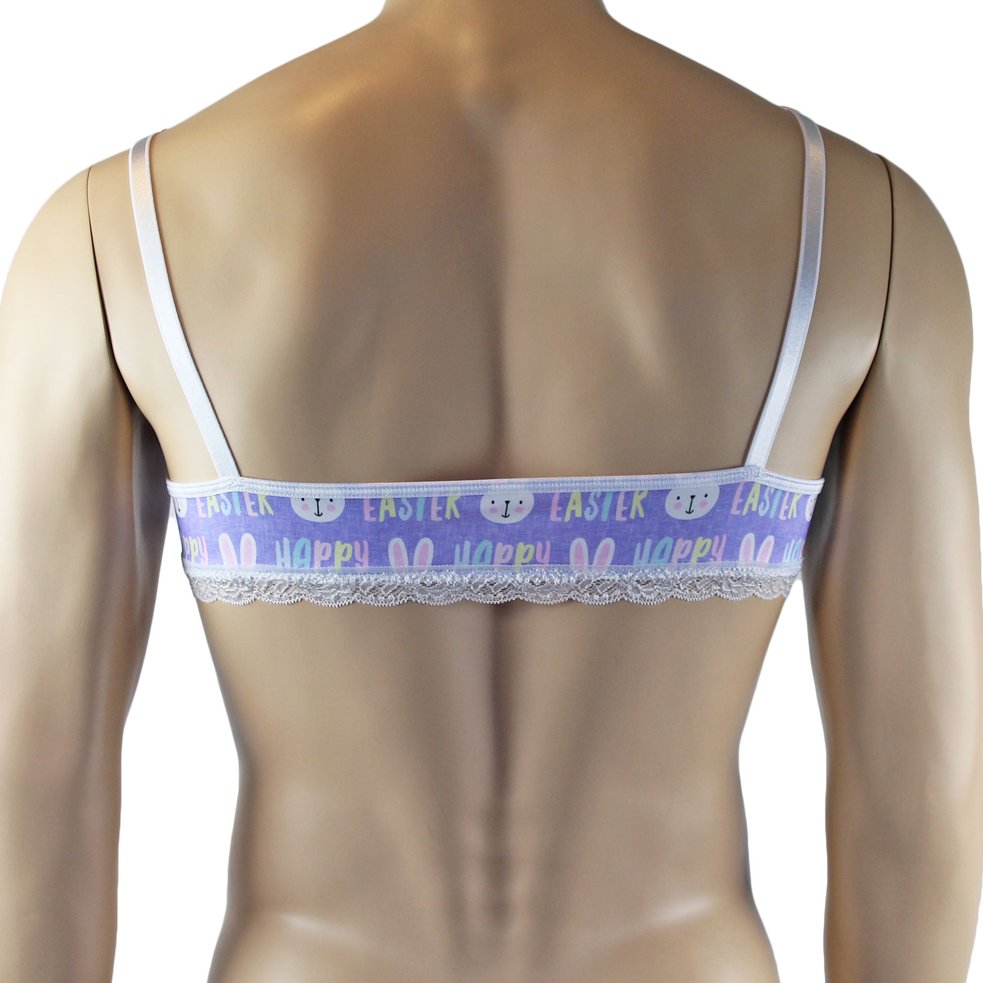 Mens Happy Easter Bra Top and G string Thong Panties