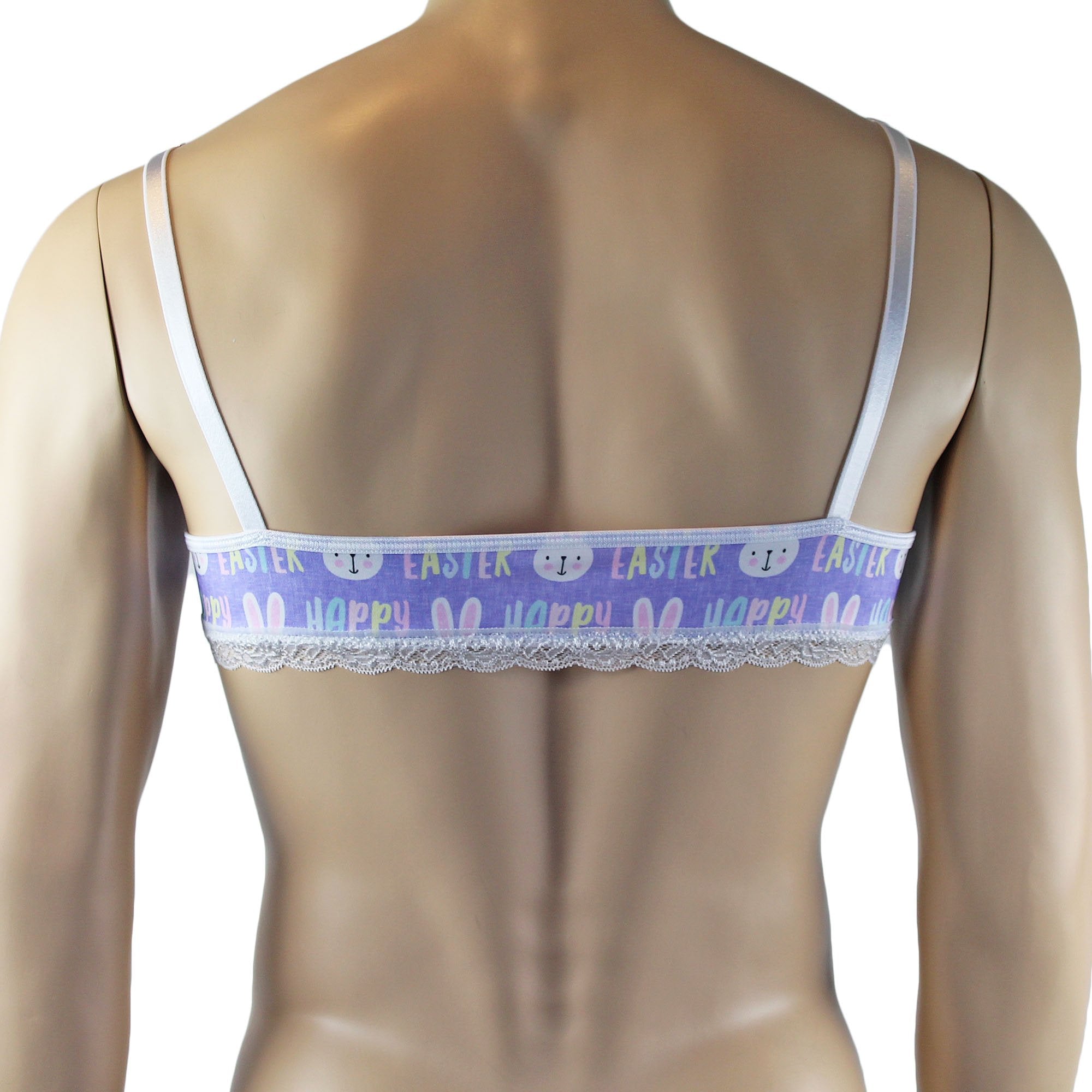 Mens Happy Easter Bra Top and Boxer Brief Set