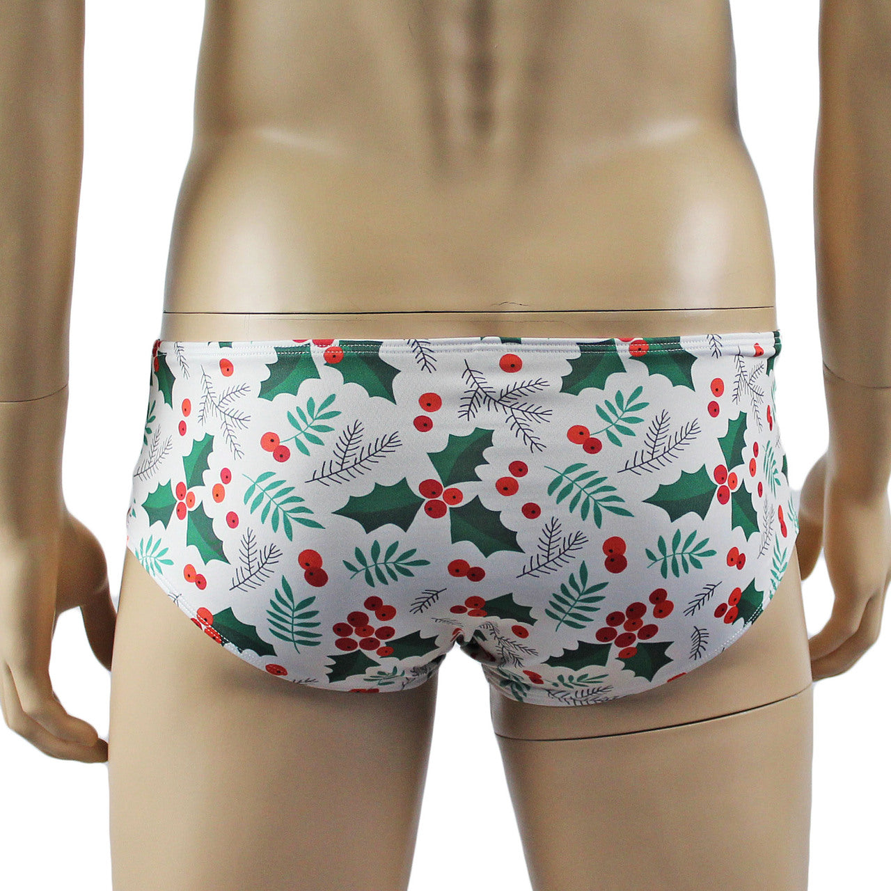 Mens Christmas Holly Camisole Crop Top & Boxer Shorts Xmas Underwear