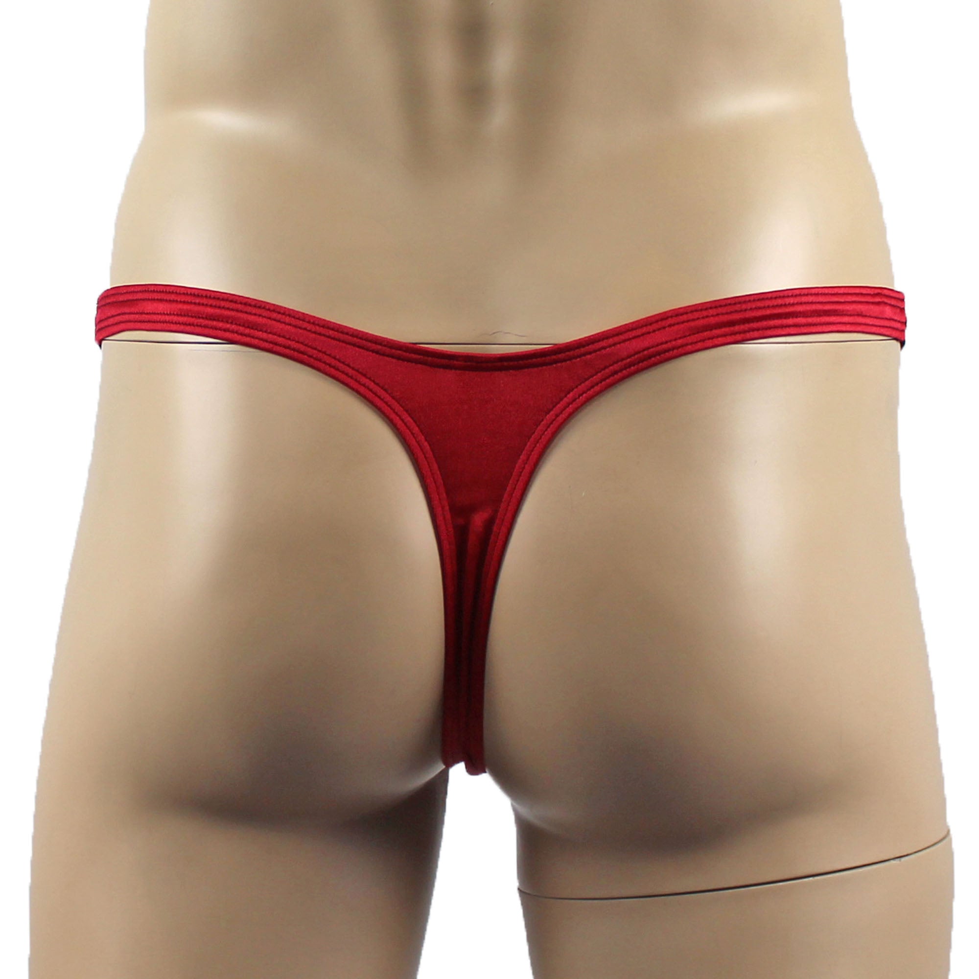 Mens Joanne Camisole Bustier Garter Top with Thong & Stockings - Sizes up to 3XL Red and Black Lace