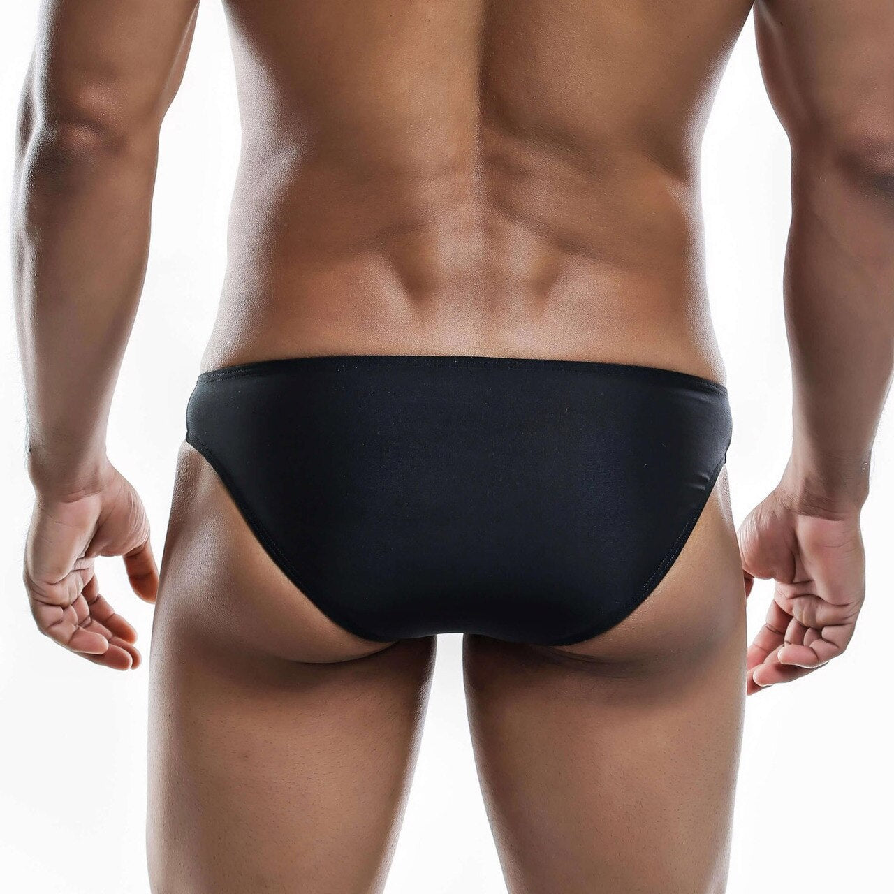 Mens Joe Snyder Polyester Classic Bikini Brief Black