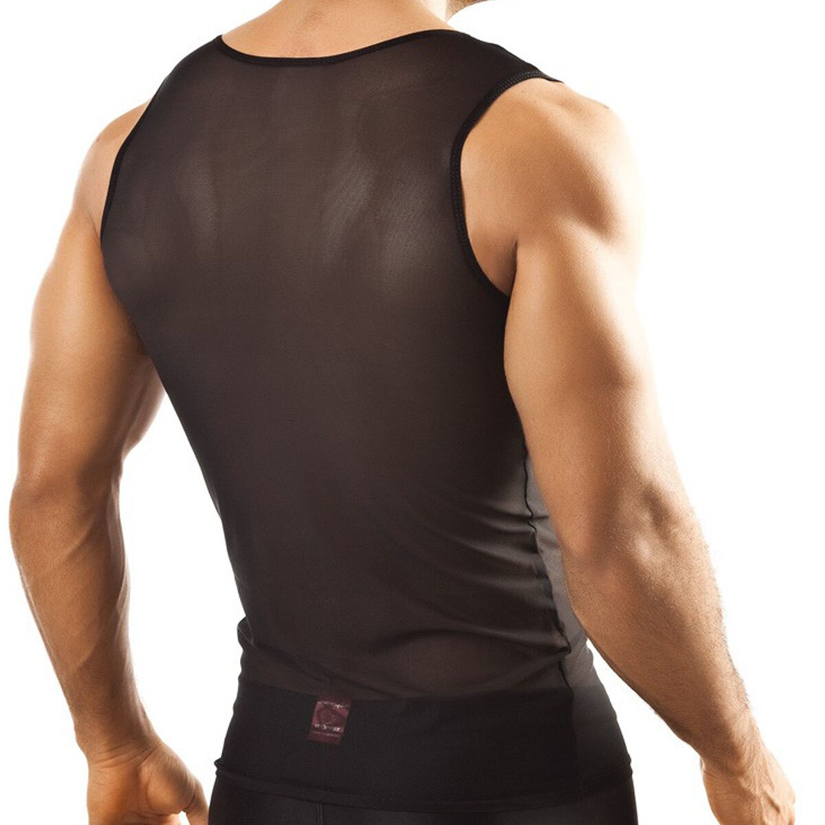 Mens Joe Snyder Sheer Mesh Tank Top Black