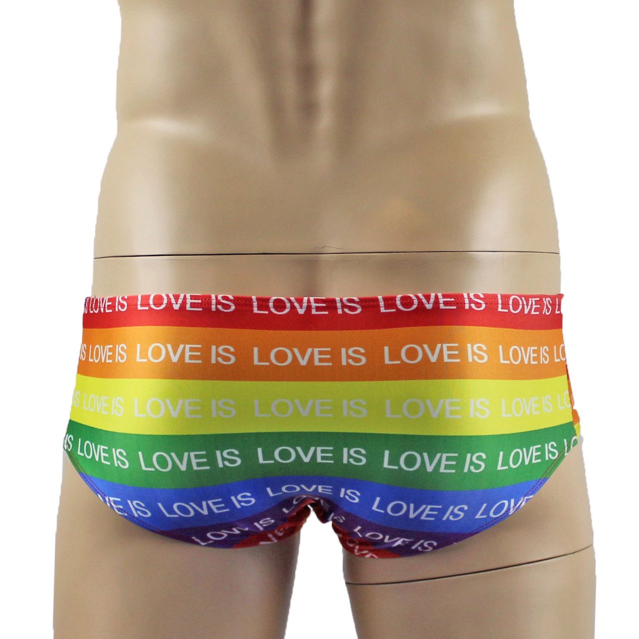 Mens Gay Pride Love Is Love Mini Low Rise Boxer Shorts