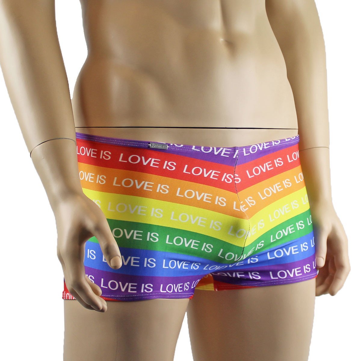 Gay Pride Love Is Love Mens Rainbow Shorts