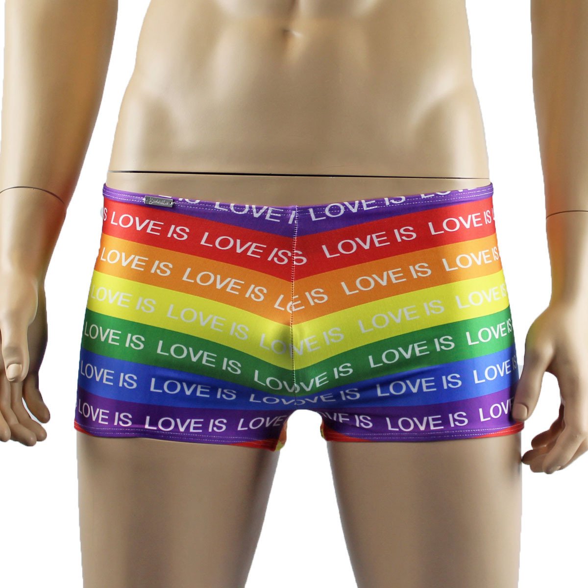Gay Pride Love Is Love Mens Rainbow Shorts