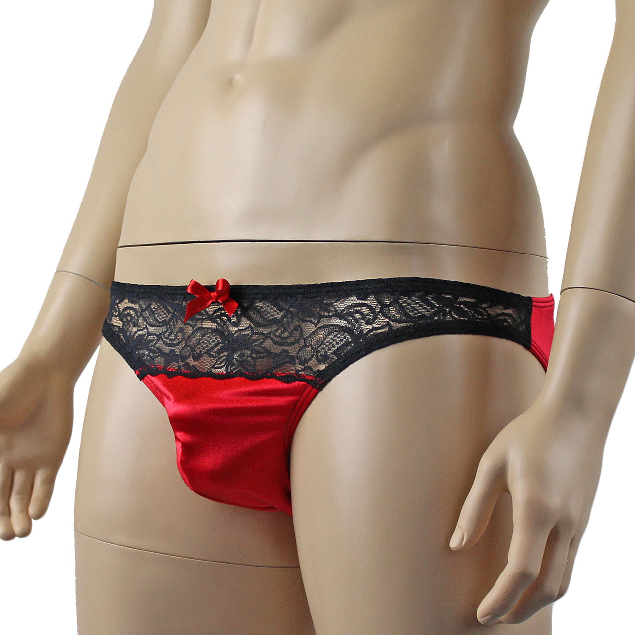 Mens Joanne Underwear Lacey Lovelies Bikini Brief Panties (red and black plus other colours)
