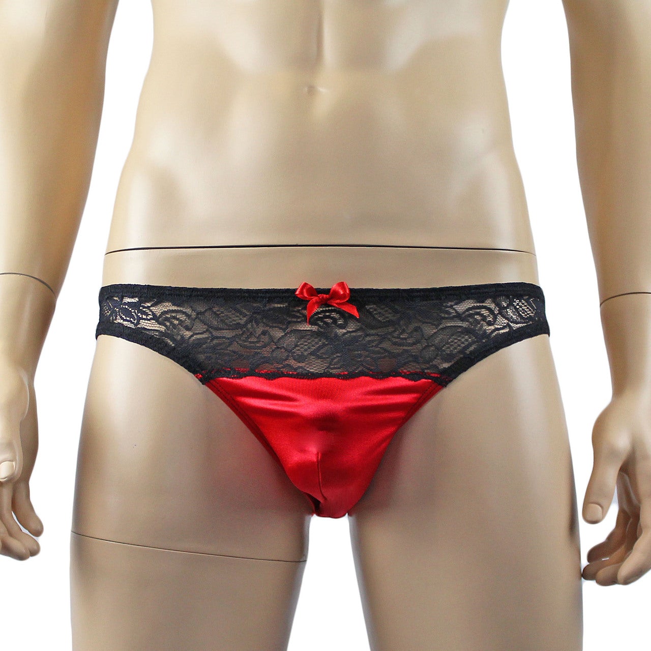 Mens Joanne Underwear Lacey Lovelies Bikini Brief Panties (red and black plus other colours)