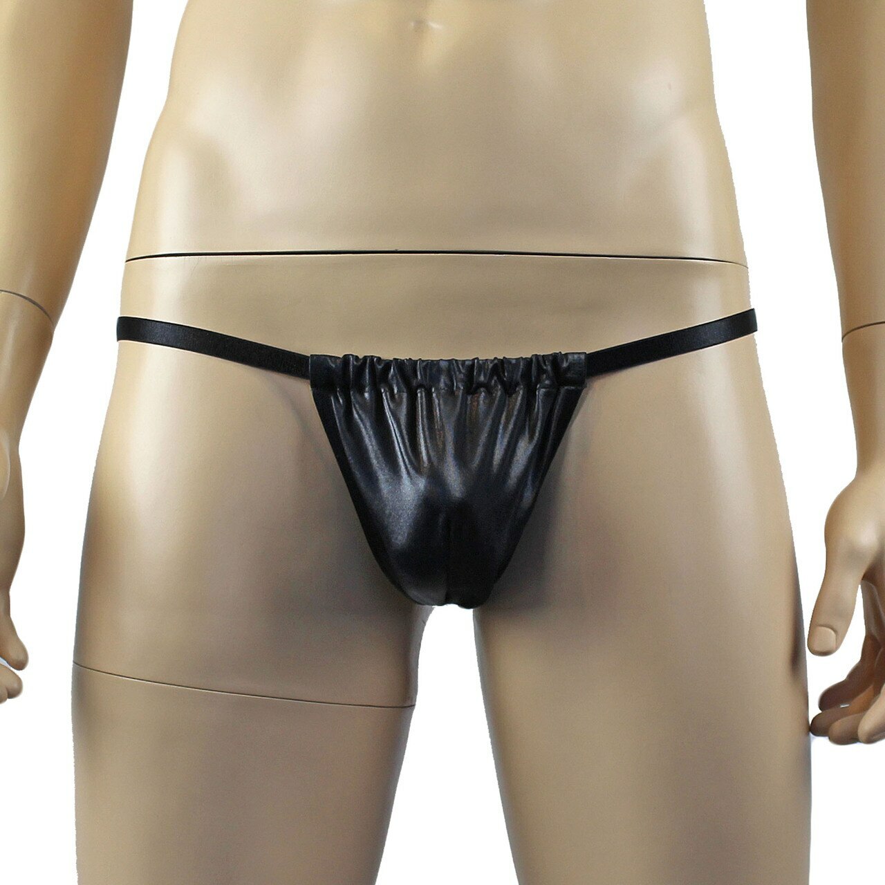 Male Oil Wetlook Pouch G string (black plus other colours)