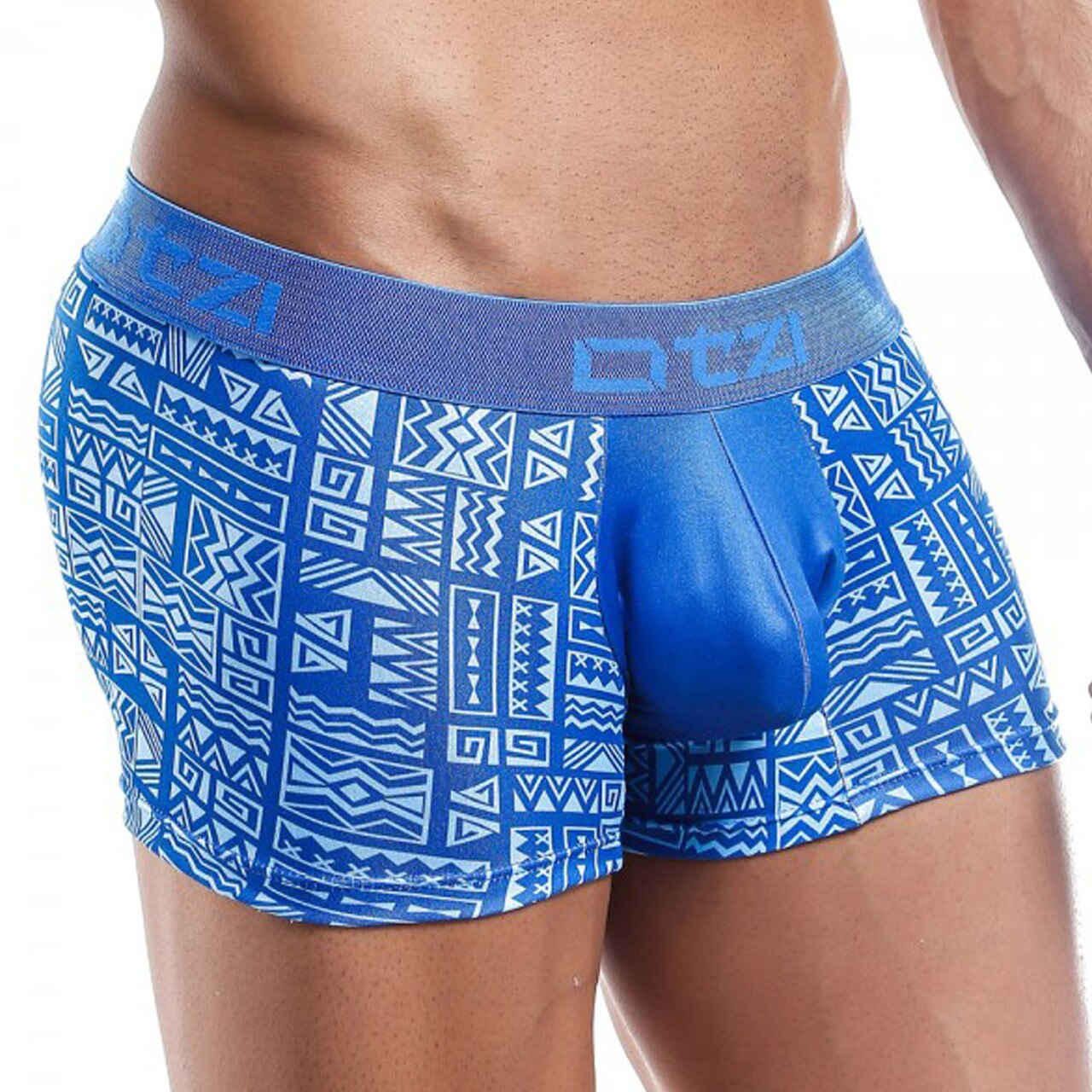 SALE - Mens Otzi Print Boxer Brief Blue