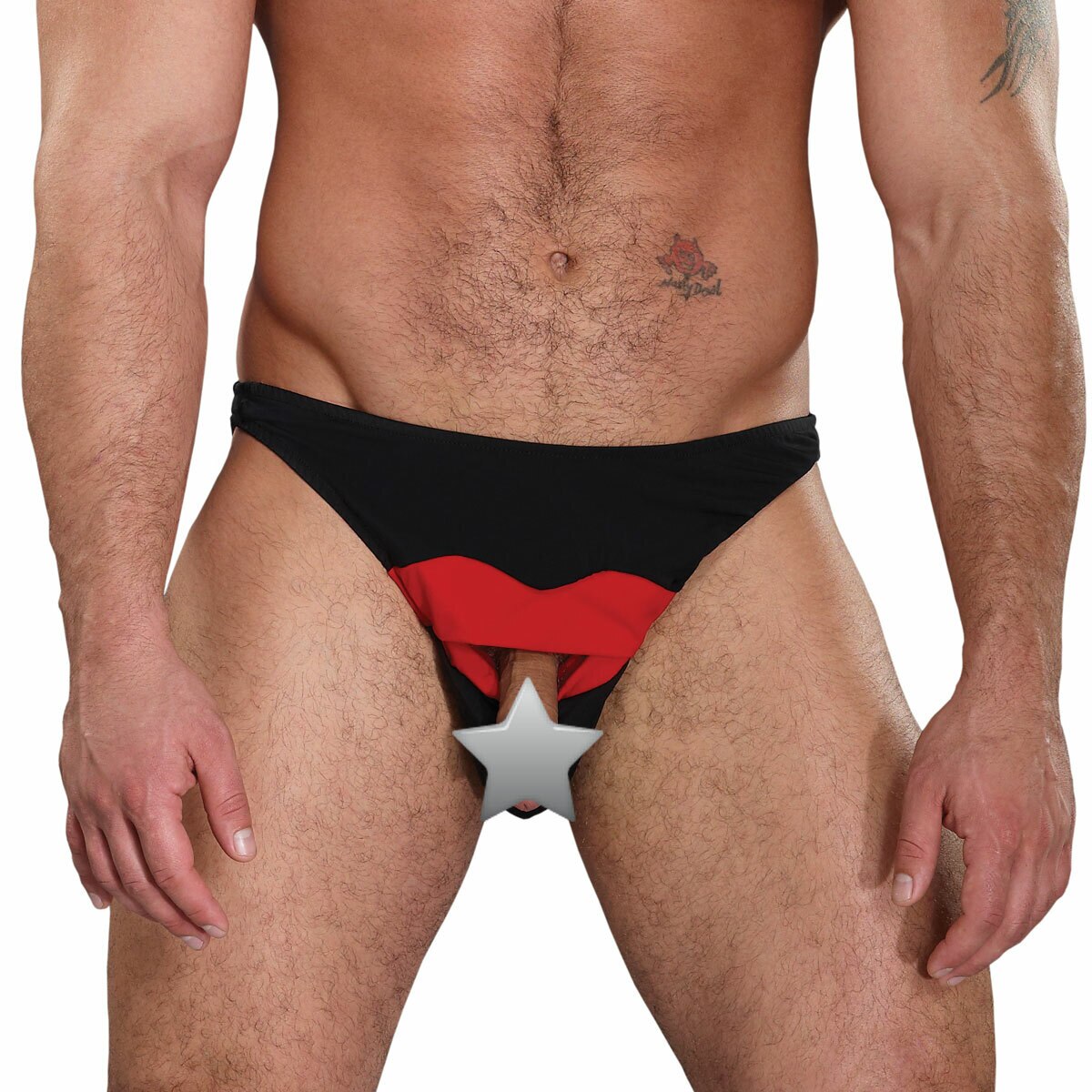 SALE - Red Lips Mens Novelty Brief