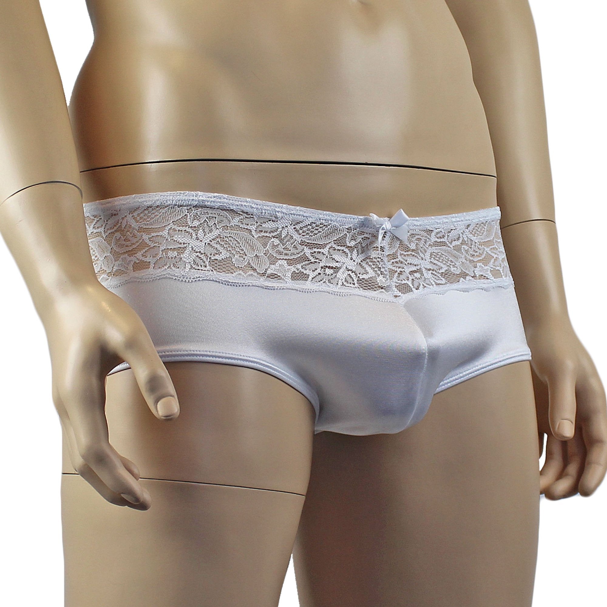 Male Romance Stretch Spandex Boxer Brief White or Black