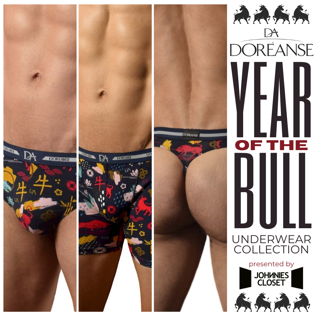 Charge the Year of the Bull with this Doreanse Underwear Collection