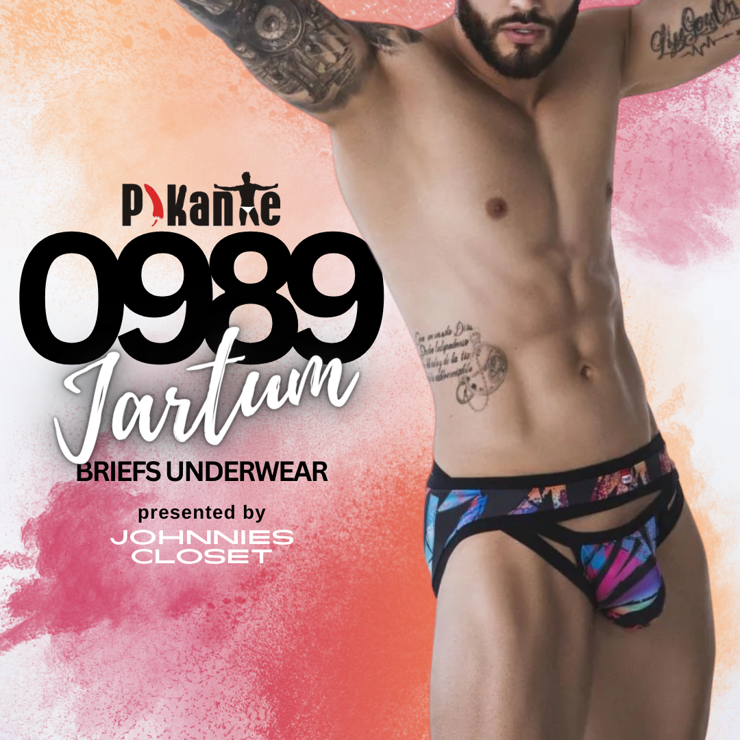 A Splash of Colour and a Striking Print for the Pikante Jartum Briefs Mens Underwear
