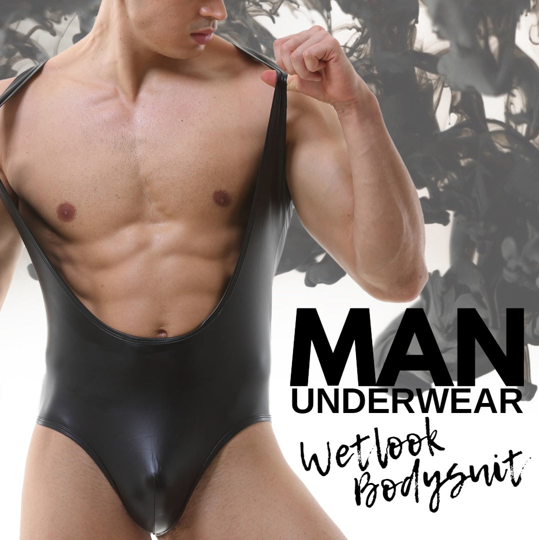 MAN Underwear Wetlook Bodysuit Exudes Sex Appeal!