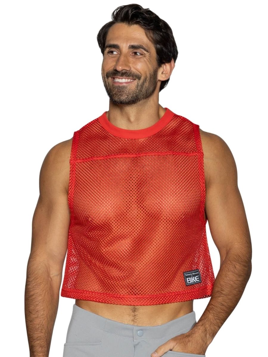 BIKE Athletic BAM135 Elevate Your Training Sleeveless Practice Jersey Color Red