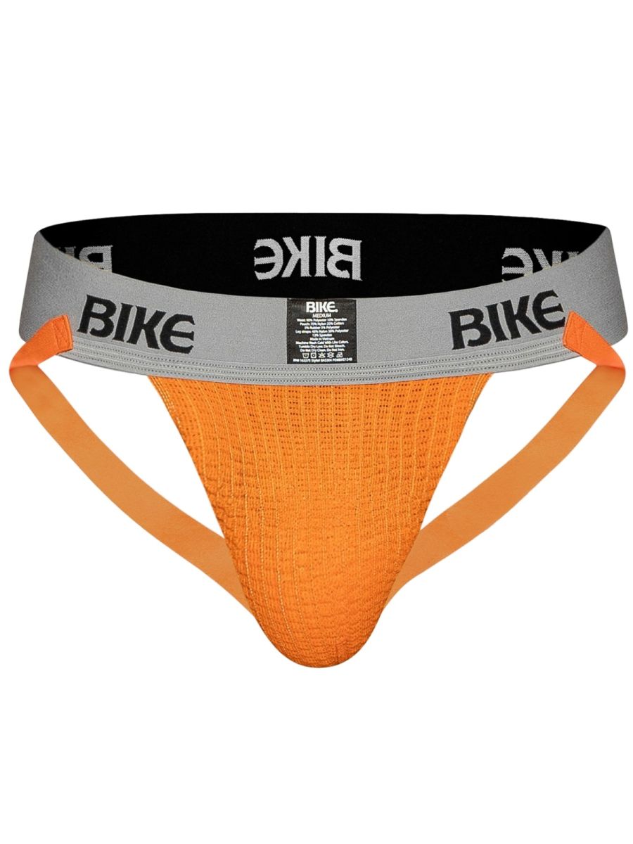 BIKE Athletic BAS304 Classic Mens Athletic Jockstrap Orange Plus Sizes