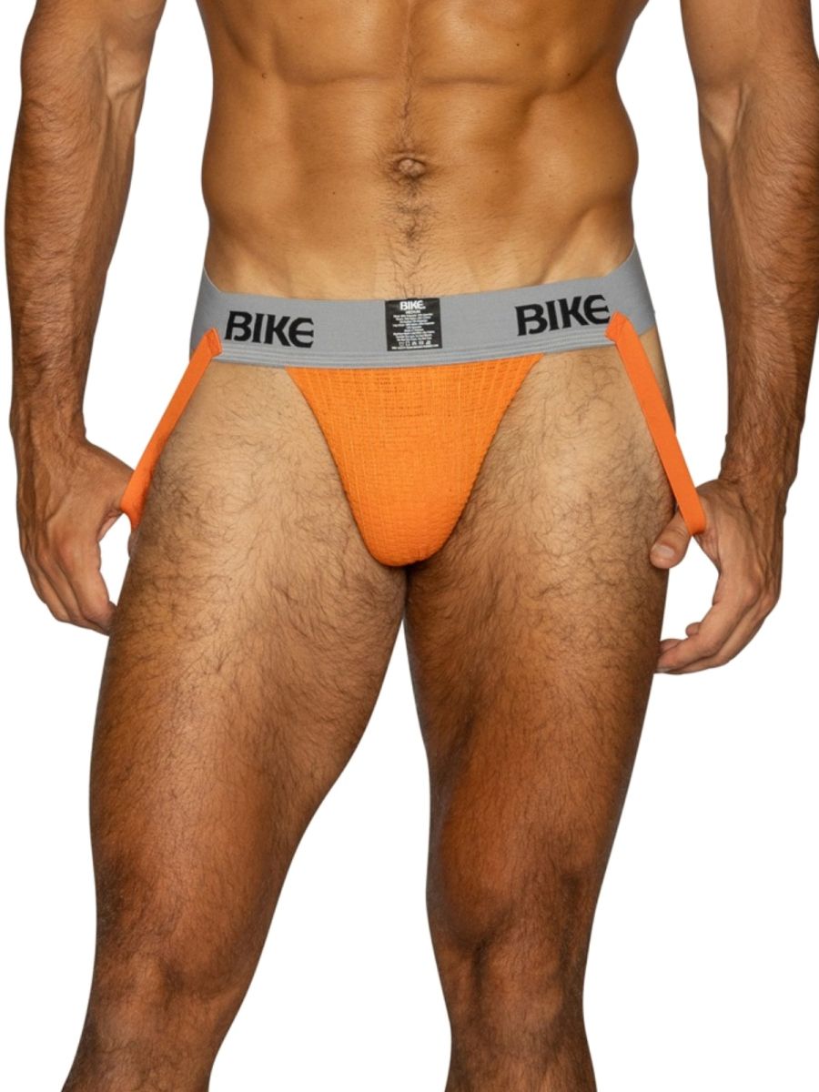 BIKE Athletic BAS304 Classic Mens Athletic Jockstrap Orange Plus Sizes