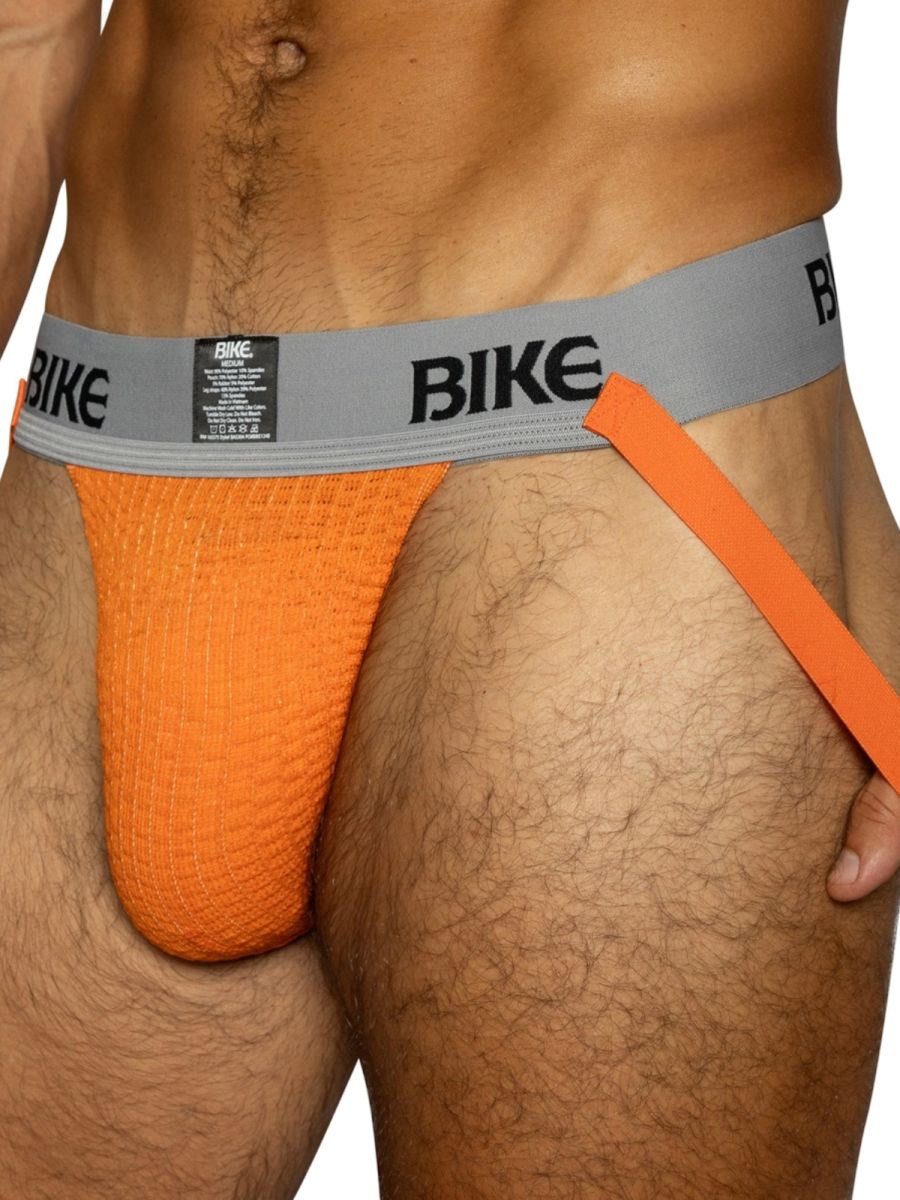 BIKE Athletic BAS304 Classic Mens Athletic Jockstrap Orange Plus Sizes