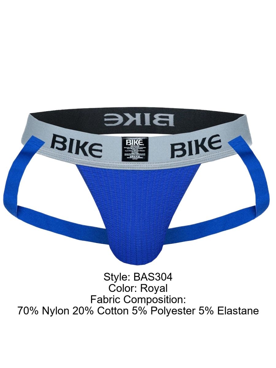 BIKE Athletic BAS304 Classic Mens Athletic Jockstrap Royal Plus Sizes