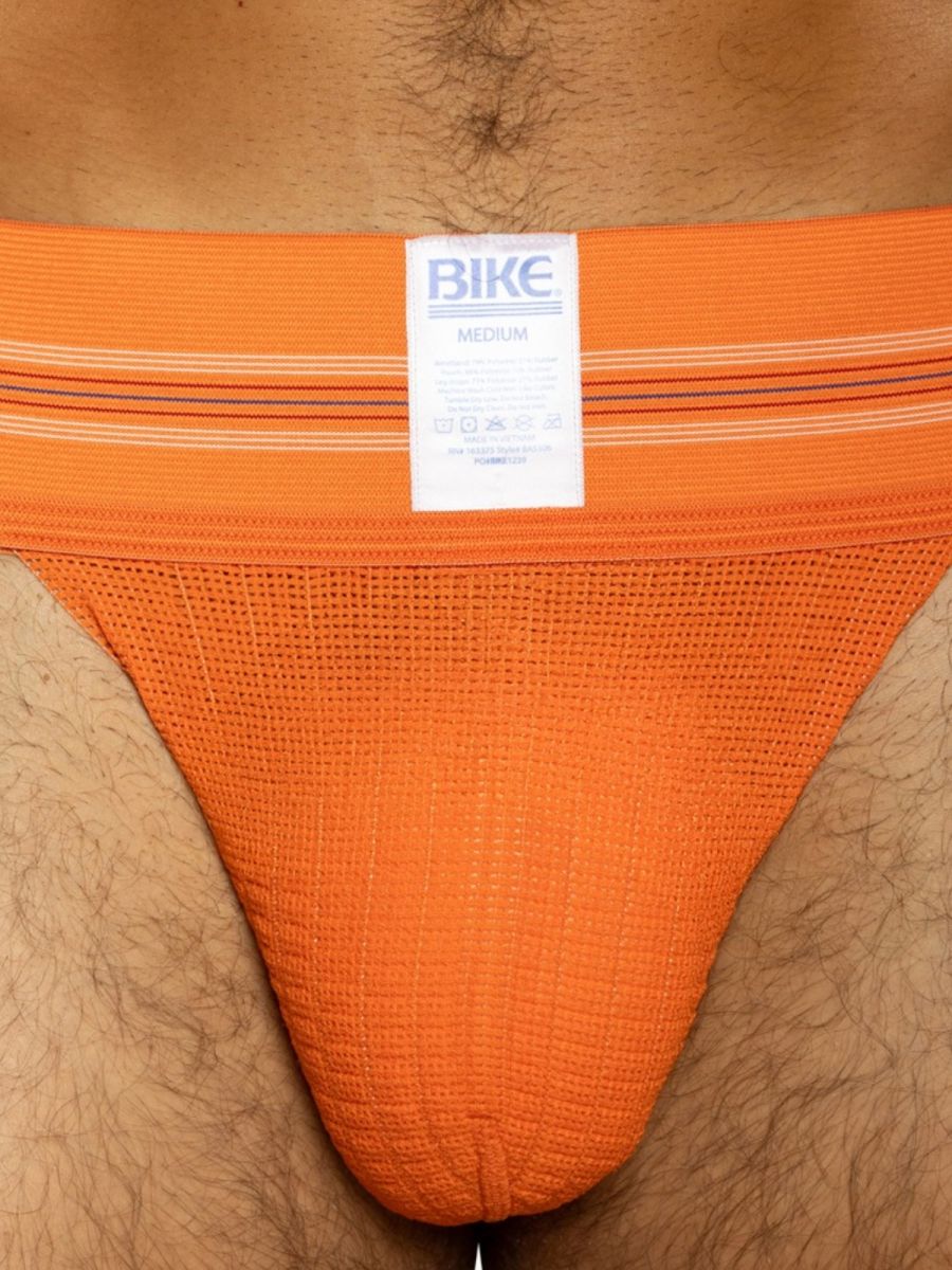 BIKE Athletic BAS306 Original Number 10 Jockstrap Performance Underwear Orange Plus Sizes