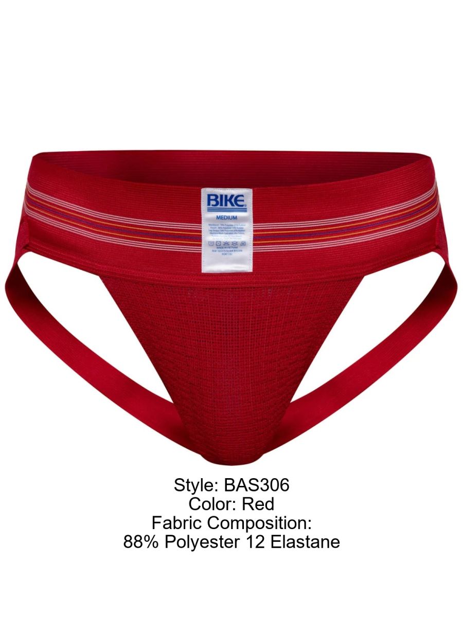 BIKE Athletic BAS306 Original Number 10 Jockstrap Performance Underwear Color Red