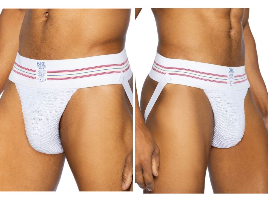 BIKE Athletic BAS306 Original Number 10 Jockstrap Performance Underwear Color White