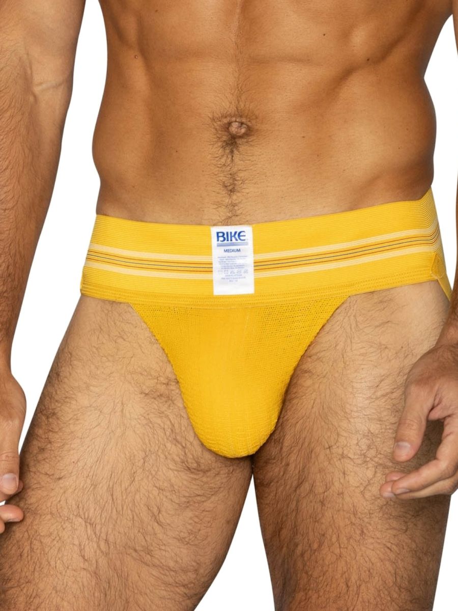 BIKE Athletic BAS306 Original Number 10 Jockstrap Performance Underwear Color Yellow