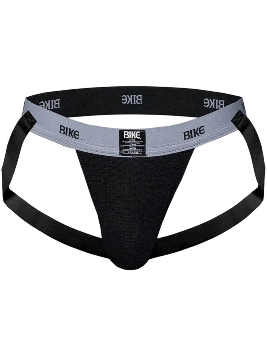 BIKE Athletic BAS308 Mens Athletic Performance Swimmer Jockstrap Black Plus Sizes