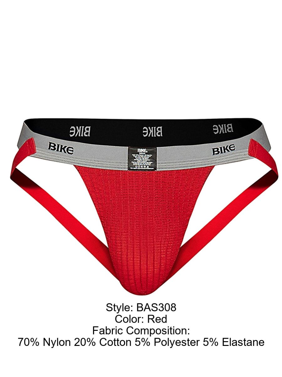 BIKE Athletic BAS308 Mens Athletic Performance Swimmer Jockstrap Red Plus Sizes