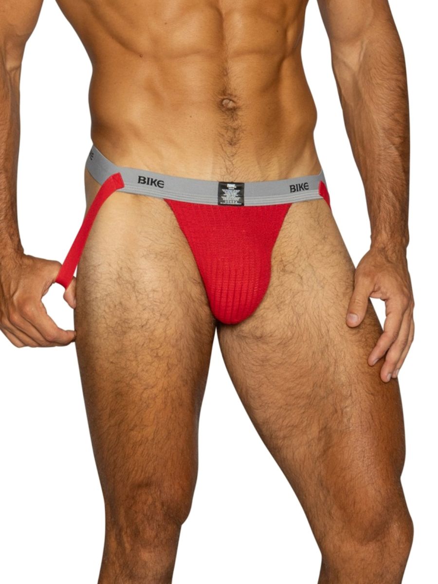 BIKE Athletic BAS308 Mens Athletic Performance Swimmer Jockstrap Red Plus Sizes