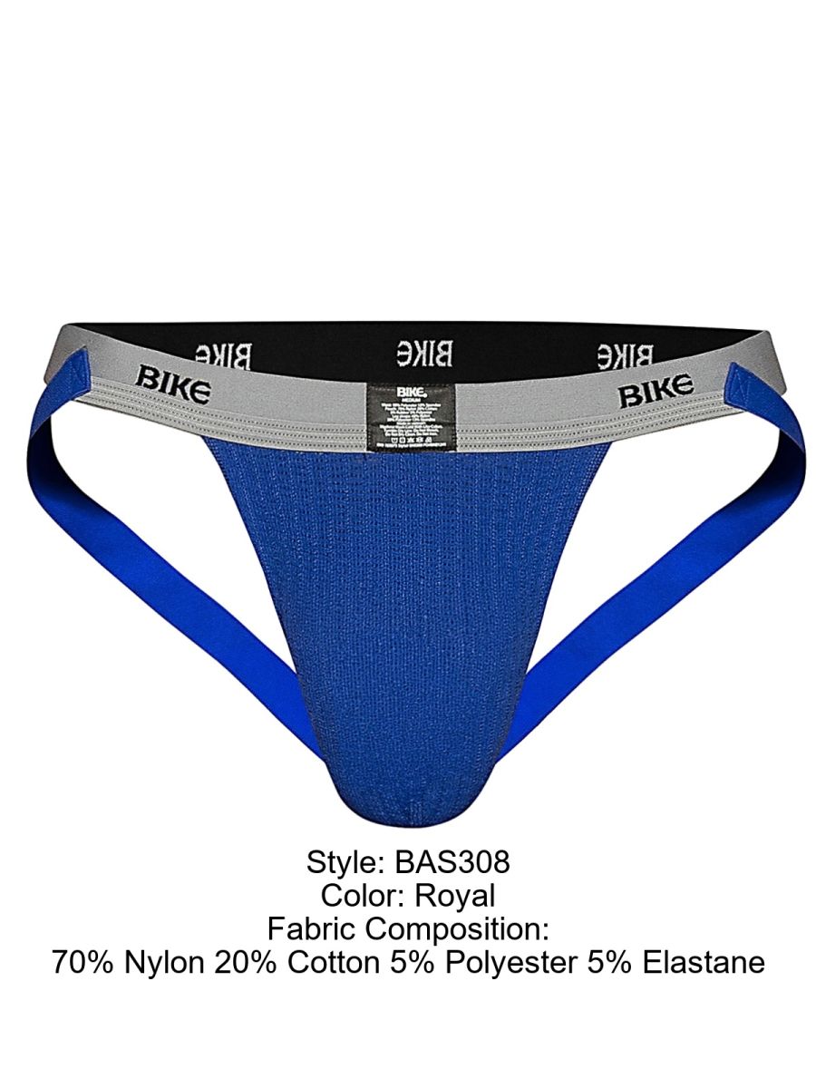 BIKE Athletic BAS308 Mens Athletic Performance Swimmer Jockstrap Royal Plus Sizes