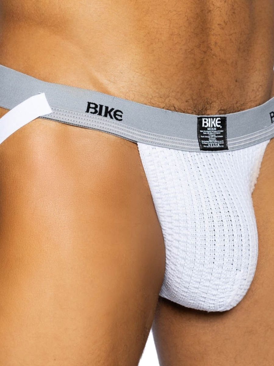 BIKE Athletic BAS308 Mens Athletic Performance Swimmer Jockstrap White Plus Sizes