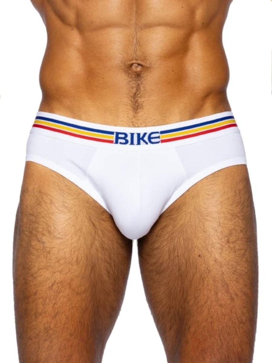 BIKE Athletic BAS327 Stretch Cotton Comfortable Brief Color White