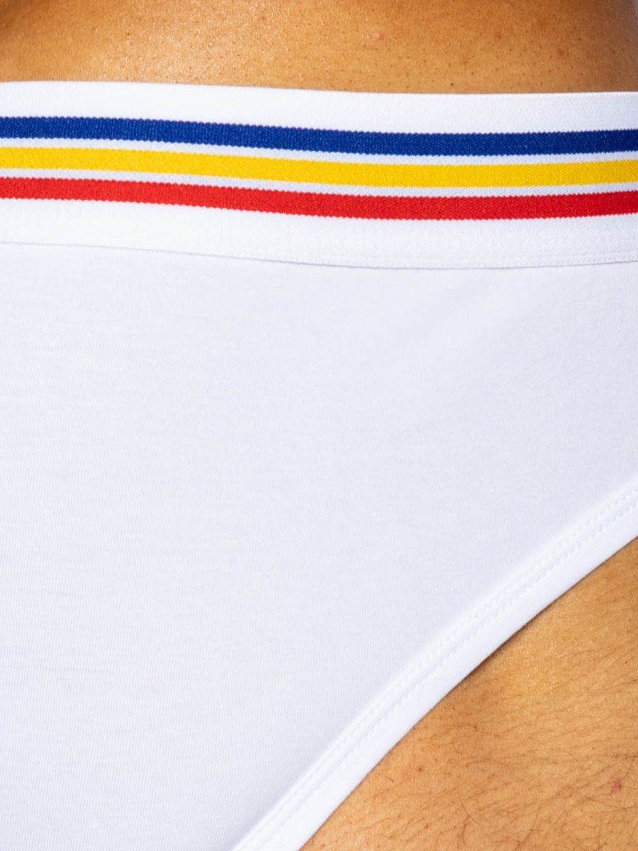 BIKE Athletic BAS327 Stretch Cotton Comfortable Brief Color White